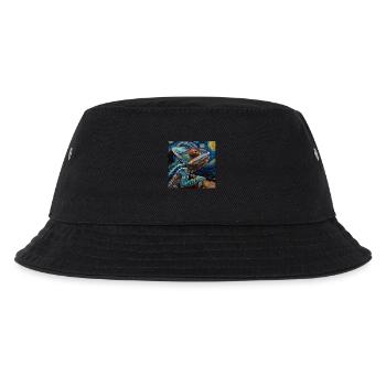 Chamäleon - Kinder Bucket Hat - Schwarz - Vorne