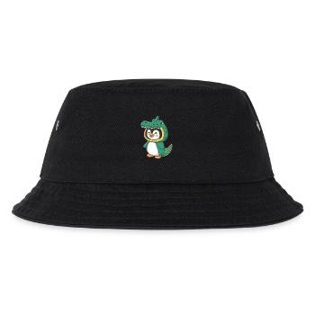 Pingouin mignon en costume de crocodile - Bob Enfant - noir - Devant