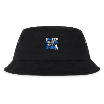 Jiu Jitsu Sleep Eat Jiu Jitsu - Kids’ Bucket Hat - black - Front