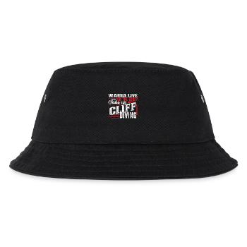 Cliff Diving Cliff Diving Extreme Sport - Kids’ Bucket Hat - black - Front