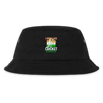 Ich mag Cricket nicht lustige indische Cricket-Fans - Kinder Bucket Hat - Schwarz - Vorne