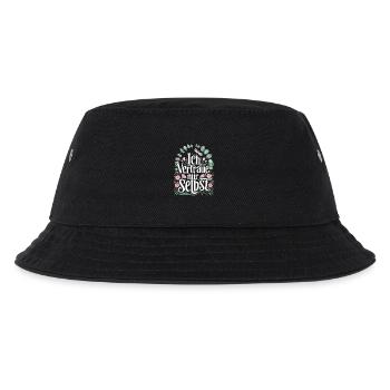 Ich vertraue mir selbst für einen Optimisten - Kinder Bucket Hat - Schwarz - Vorne