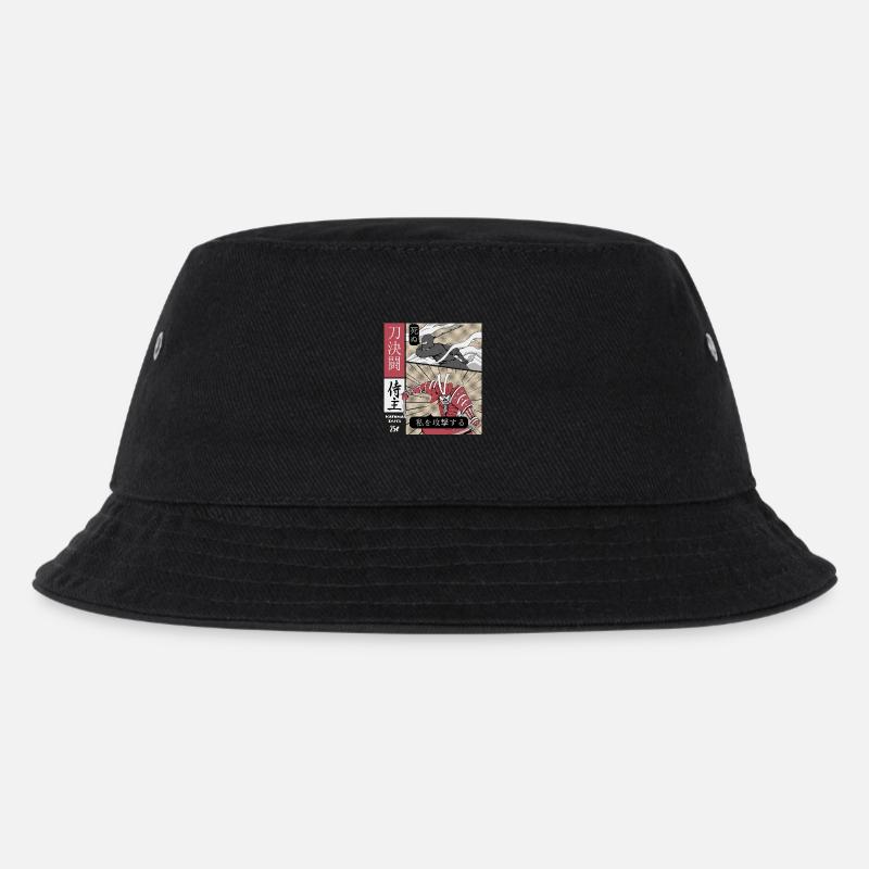 Katana Duell Ninja vs Samurai - Kinder Bucket Hat - Schwarz