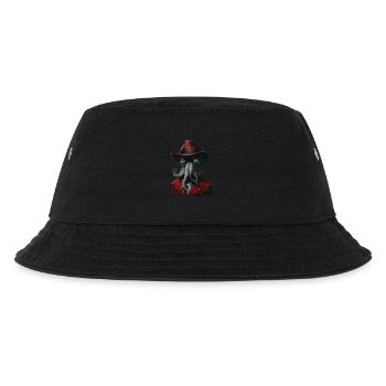 Tintenfisch - Kinder Bucket Hat - Schwarz - Vorne