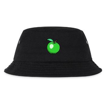 Apfel - Kinder Bucket Hat - Schwarz - Vorne