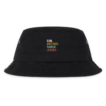 Son Brother Video Gamer Legend Gaming - Kinder Bucket Hat - Schwarz - Vorne