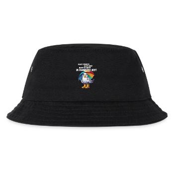 Hamburg Hamburg Seagull North Sea Northern Lights Funny - Kids’ Bucket Hat - black - Front