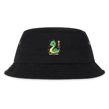 Silvester Outfit - Schlange 2025 - Kinder Bucket Hat - Schwarz - Vorne