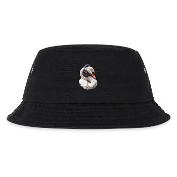 Schwan - Kinder Bucket Hat - Schwarz - Vorne