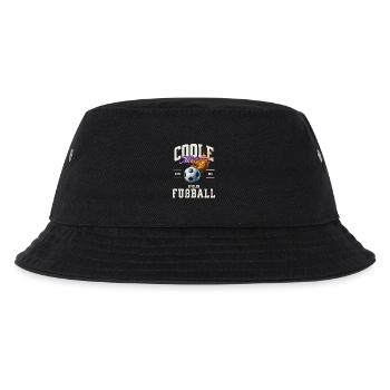 Fußballerin Frauenfußball Damen Mädchen Fußball - Kinder Bucket Hat - Schwarz - Vorne