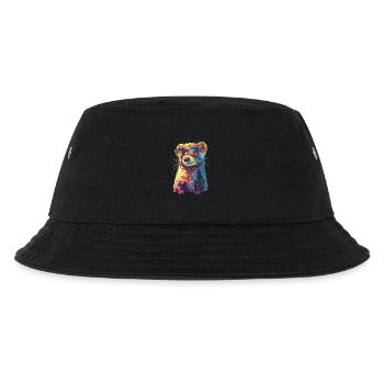 Wiesel - Kinder Bucket Hat - Schwarz - Vorne