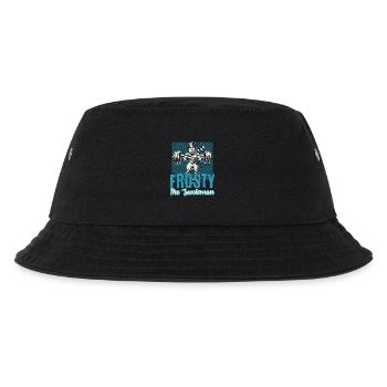 Frosty The Muscle Man Gym Humor Design - Kids’ Bucket Hat - black - Front