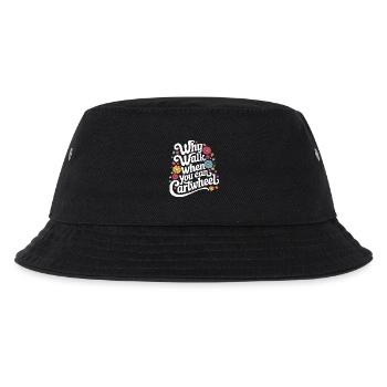 Turnen Turner Gymnastik - Kinder Bucket Hat - Schwarz - Vorne