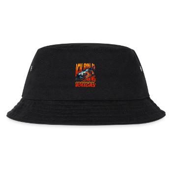 Ich Bin 4 Aus Dem Weg. Kindergeburtstag Rennwagen - Kinder Bucket Hat - Schwarz - Vorne
