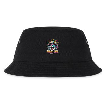 Carnival Cat Pirate Costume Party Time Cologne Alaaf - Kids’ Bucket Hat - black - Front