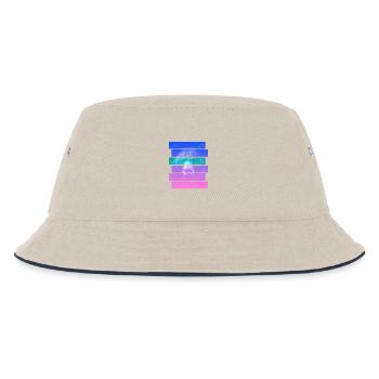 Bear - Kids’ Bucket Hat - ecru/navy - Front