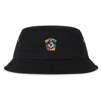 Carnival Cat Pirate Costume Party Time Cologne Alaaf - Kids’ Bucket Hat - black - Front