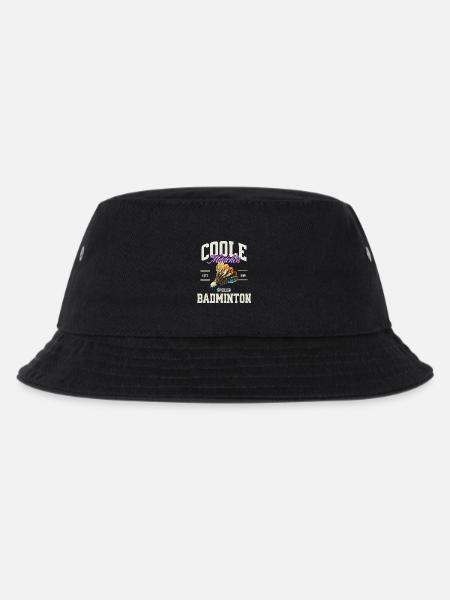 Badminton Mädchen - Kinder Bucket Hat - Schwarz