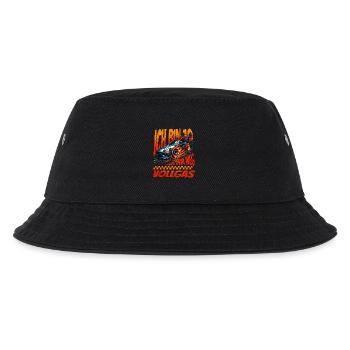 Ich Bin 10 Aus Dem Weg. Kindergeburtstag Rennwagen - Kinder Bucket Hat - Schwarz - Vorne
