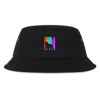 Gorilla - Kinder Bucket Hat - Schwarz - Vorne