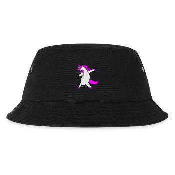 dabbing unicorn cool - Kinder Bucket Hat - Schwarz - Vorne