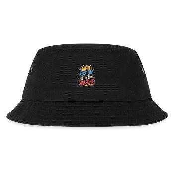 Fasching Karneval Mein Kostüm ist in der Wäsche - Kinder Bucket Hat - Schwarz - Vorne