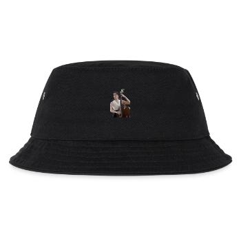 Elegante Kontrabassspielerin im Fokus der Musik - Kinder Bucket Hat - Schwarz - Vorne