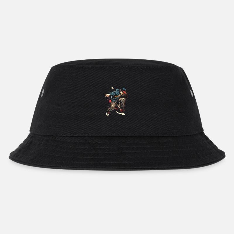 Breakdancer - Kinder Bucket Hat - Schwarz