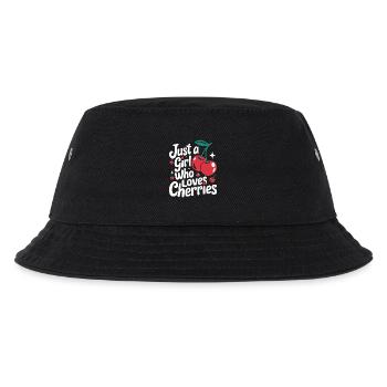 Cherries Cherries Fruits Food - Kids’ Bucket Hat - black - Front