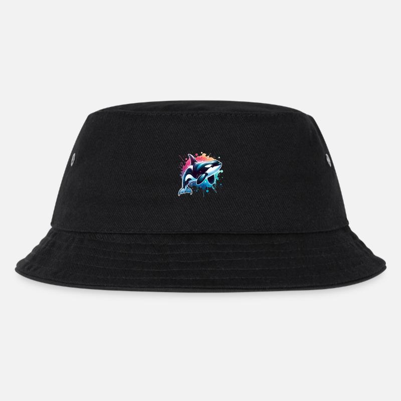 Orca Schwertwal - Kinder Bucket Hat - Schwarz
