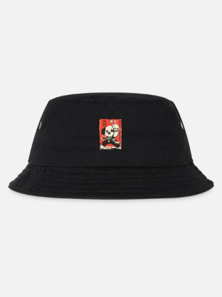Asiatischer Kampfsport Dojo-Hund - Kinder Bucket Hat - Schwarz