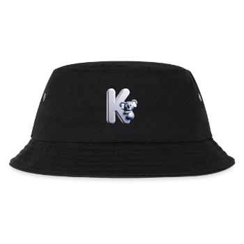 Cuddly koala climbs on the letter K - Kids’ Bucket Hat - black - Front
