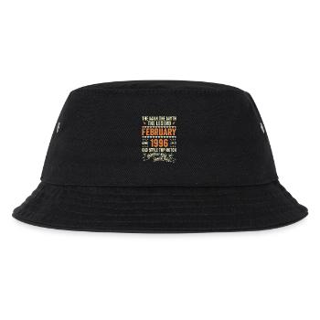 Februar 1996 - Februar 1996 Jahrestag Februar 1996 - Kinder Bucket Hat - Schwarz - Vorne