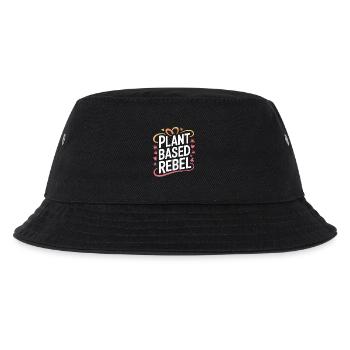 Vegetarian Vegan Veggie Vegetarian - Kids’ Bucket Hat - black - Front