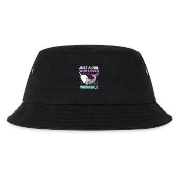 Narwal - Kinder Bucket Hat - Schwarz - Vorne
