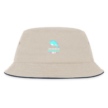 Narwal - Kinder Bucket Hat - Natur/Navy - Vorne