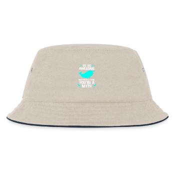 Narwal - Kinder Bucket Hat - Natur/Navy - Vorne