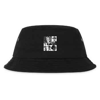 Retro-Frisuren und Kleidung - Kinder Bucket Hat - Schwarz - Vorne
