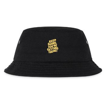 Weiter So, Du Schaffst Es! Motivation - Kinder Bucket Hat - Schwarz - Vorne