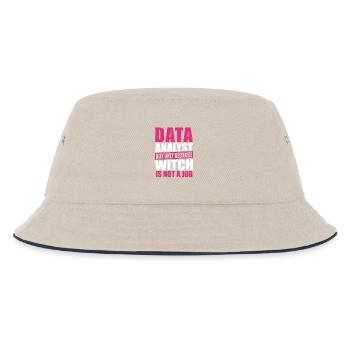 Geek Data Collector Datenanalyse Datenwissenschaft - Kinder Bucket Hat - Natur/Navy - Vorne