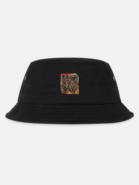 Abstract - Kids’ Bucket Hat - black