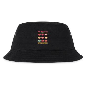 You Are Filled With Determination 25 - Kinder Bucket Hat - Schwarz - Vorne