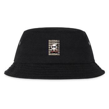 Cooler Baseball für eine Baseballspieler - Kinder Bucket Hat - Schwarz - Vorne