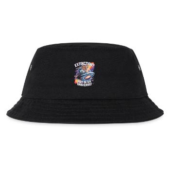 Extinction? Not in My Universe - Dino Astronaut - Kids’ Bucket Hat - black - Front