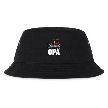 Lieblingsopa mit Herz - Kinder Bucket Hat - Schwarz - Vorne