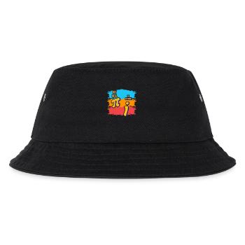 Realistisch werden vs. rational sein - Kinder Bucket Hat - Schwarz - Vorne