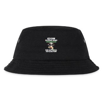 Second Hand Vegetarian - Kids’ Bucket Hat - black - Front