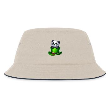 Saint-Patrick Panda Cylindre Trèfle - Bob Enfant - blanc cassé/bleu marine - Devant