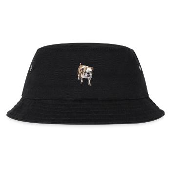 Bulldogge - Kinder Bucket Hat - Schwarz - Vorne