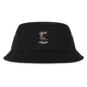 Verrücktes Zebra Wenn ihr mich sucht Wahnsinn - Kinder Bucket Hat - Schwarz - Vorne